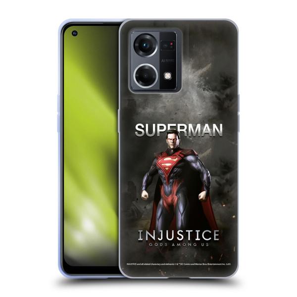 Injustice Gods Among Us Characters Superman Soft Gel Case for OPPO Reno8 4G