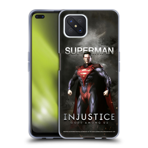 Injustice Gods Among Us Characters Superman Soft Gel Case for OPPO Reno4 Z 5G