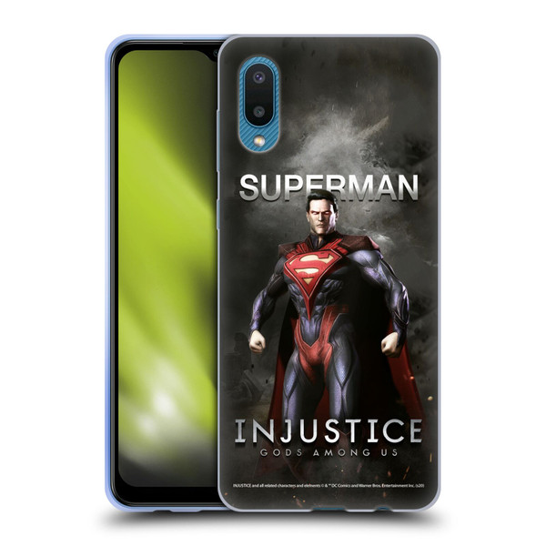 Injustice Gods Among Us Characters Superman Soft Gel Case for Samsung Galaxy A02/M02 (2021)