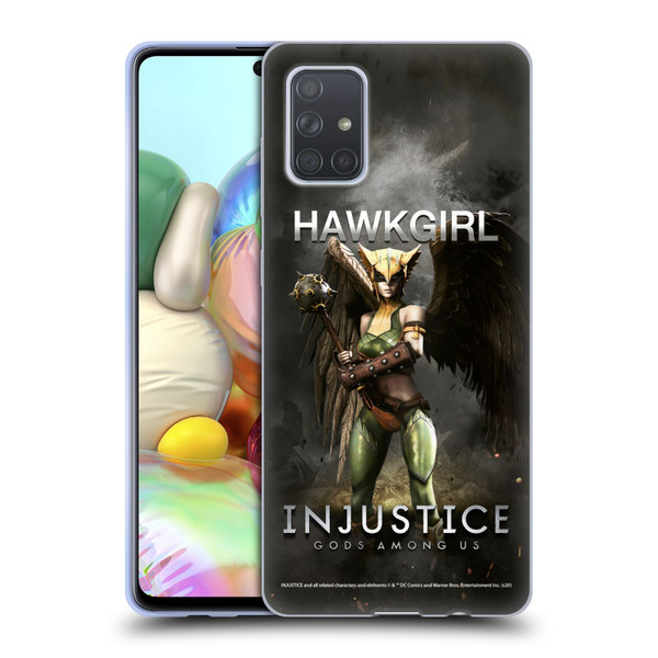 Injustice Gods Among Us Characters Hawkgirl Soft Gel Case for Samsung Galaxy A71 (2019)