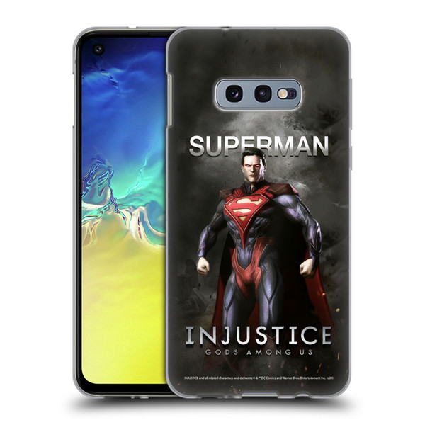 Injustice Gods Among Us Characters Superman Soft Gel Case for Samsung Galaxy S10e