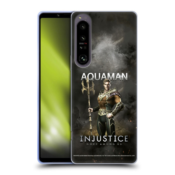 Injustice Gods Among Us Characters Aquaman Soft Gel Case for Sony Xperia 1 IV