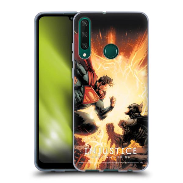 Injustice Gods Among Us Key Art Battle Soft Gel Case for Huawei Y6p