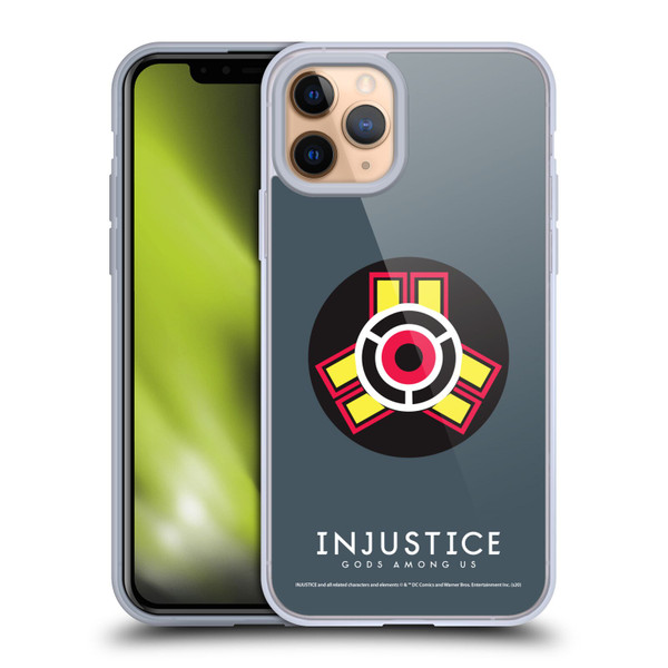 Injustice Gods Among Us Key Art Game Logo Soft Gel Case for Apple iPhone 11 Pro