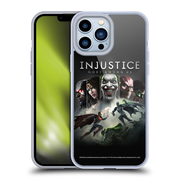 Injustice Gods Among Us Key Art Poster Soft Gel Case for Apple iPhone 13 Pro Max
