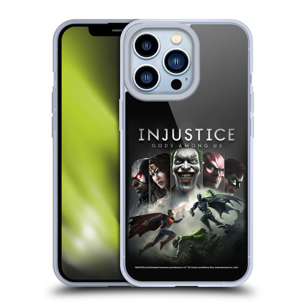 Injustice Gods Among Us Key Art Poster Soft Gel Case for Apple iPhone 13 Pro