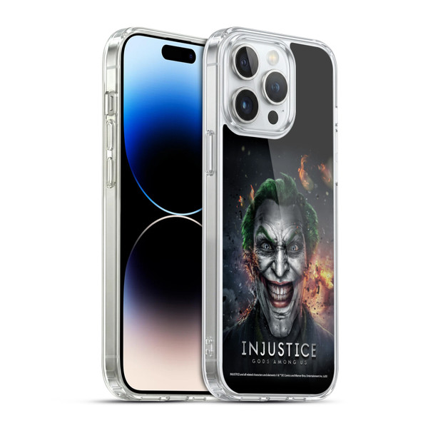 Injustice Gods Among Us Key Art Joker Soft Gel Case for Apple iPhone 14 Pro Max & MagSafe