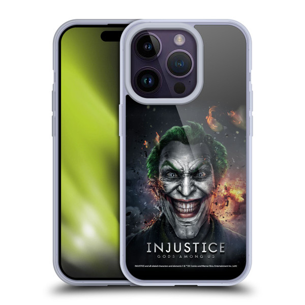 Injustice Gods Among Us Key Art Joker Soft Gel Case for Apple iPhone 14 Pro