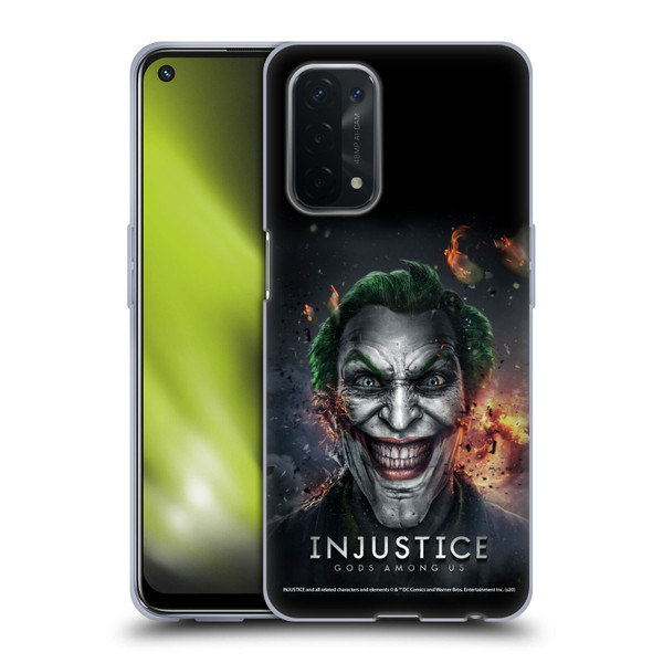 Injustice Gods Among Us Key Art Joker Soft Gel Case for OPPO A54 5G