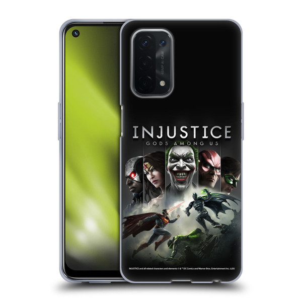 Injustice Gods Among Us Key Art Poster Soft Gel Case for OPPO A54 5G
