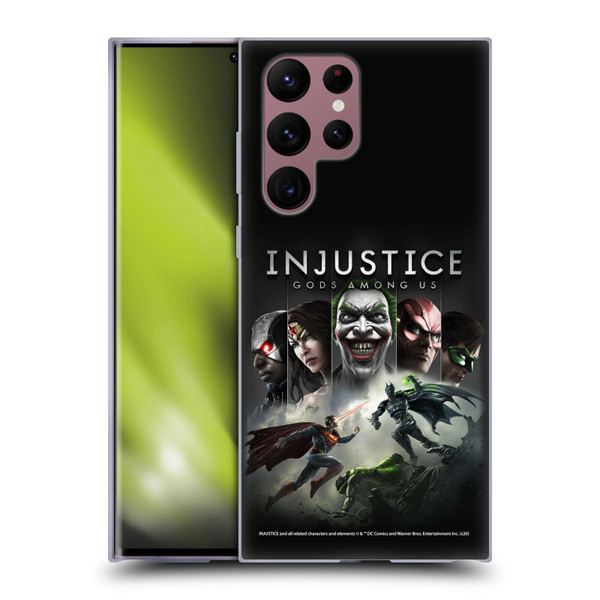 Injustice Gods Among Us Key Art Poster Soft Gel Case for Samsung Galaxy S22 Ultra 5G