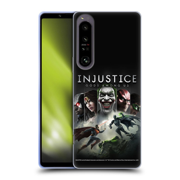 Injustice Gods Among Us Key Art Poster Soft Gel Case for Sony Xperia 1 IV