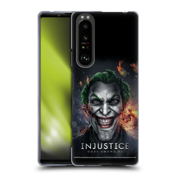 Injustice Gods Among Us Key Art Joker Soft Gel Case for Sony Xperia 1 III