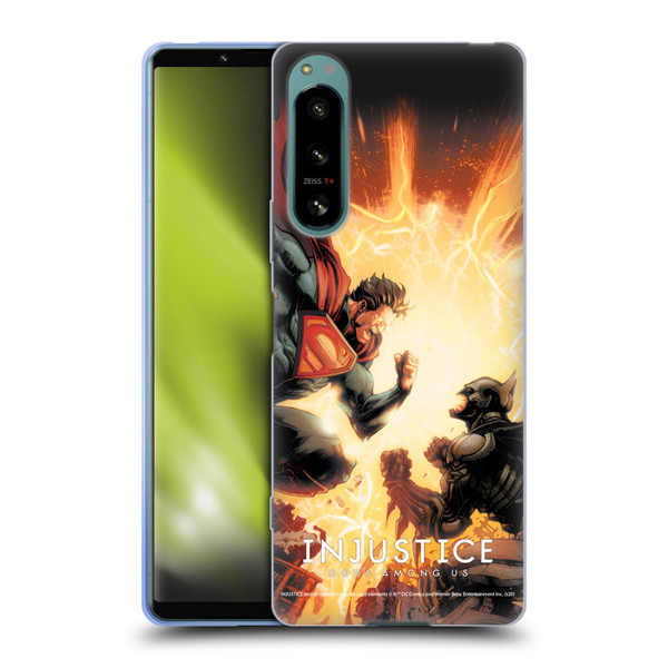 Injustice Gods Among Us Key Art Battle Soft Gel Case for Sony Xperia 5 IV