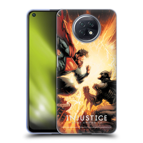 Injustice Gods Among Us Key Art Battle Soft Gel Case for Xiaomi Redmi Note 9T 5G