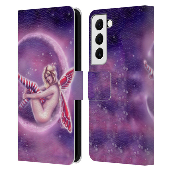 Tiffany "Tito" Toland-Scott Fairies Peppermint Leather Book Wallet Case Cover For Samsung Galaxy S22 5G