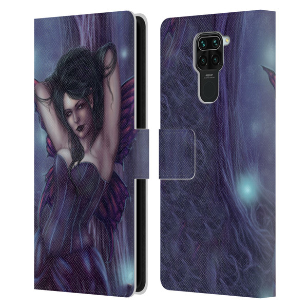 Tiffany "Tito" Toland-Scott Fairies Purple Gothic Leather Book Wallet Case Cover For Xiaomi Redmi Note 9 / Redmi 10X 4G