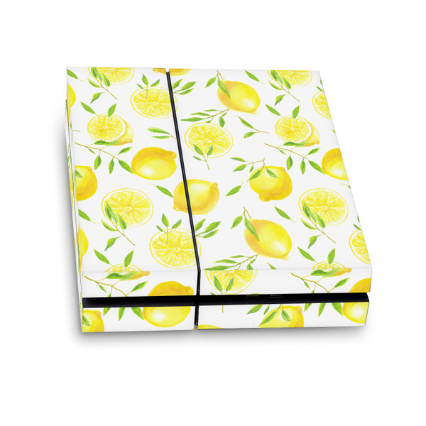 Katerina Kirilova Patterns Lemons Vinyl Sticker Skin Decal Cover for Sony PS4 Console