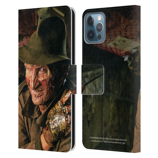 A Nightmare On Elm Street 4 The Dream Master Graphics Freddy Leather Book Wallet Case Cover For Apple iPhone 12 / iPhone 12 Pro