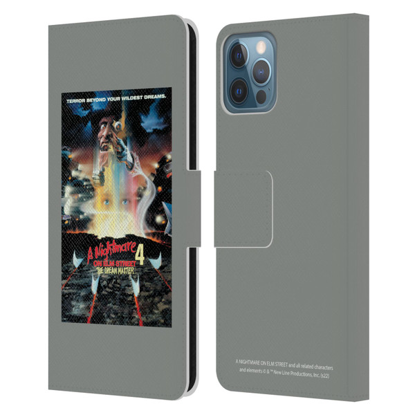 A Nightmare On Elm Street 4 The Dream Master Graphics Poster Leather Book Wallet Case Cover For Apple iPhone 12 / iPhone 12 Pro