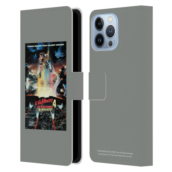 A Nightmare On Elm Street 4 The Dream Master Graphics Poster Leather Book Wallet Case Cover For Apple iPhone 13 Pro Max