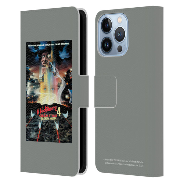 A Nightmare On Elm Street 4 The Dream Master Graphics Poster Leather Book Wallet Case Cover For Apple iPhone 13 Pro