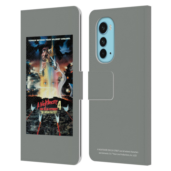 A Nightmare On Elm Street 4 The Dream Master Graphics Poster Leather Book Wallet Case Cover For Motorola Edge (2022)