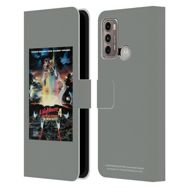A Nightmare On Elm Street 4 The Dream Master Graphics Poster Leather Book Wallet Case Cover For Motorola Moto G60 / Moto G40 Fusion