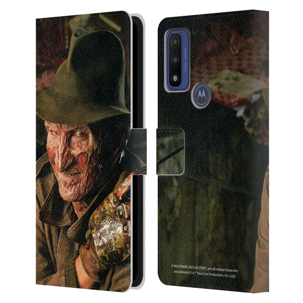 A Nightmare On Elm Street 4 The Dream Master Graphics Freddy Leather Book Wallet Case Cover For Motorola G Pure