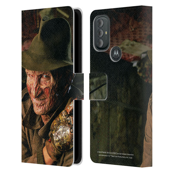 A Nightmare On Elm Street 4 The Dream Master Graphics Freddy Leather Book Wallet Case Cover For Motorola Moto G10 / Moto G20 / Moto G30