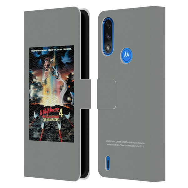 A Nightmare On Elm Street 4 The Dream Master Graphics Poster Leather Book Wallet Case Cover For Motorola Moto E7 Power / Moto E7i Power