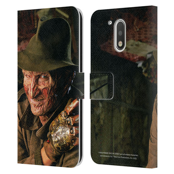 A Nightmare On Elm Street 4 The Dream Master Graphics Freddy Leather Book Wallet Case Cover For Motorola Moto G41