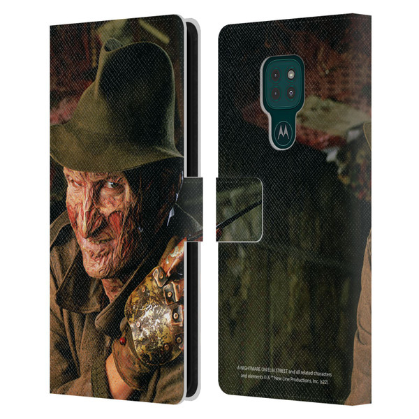 A Nightmare On Elm Street 4 The Dream Master Graphics Freddy Leather Book Wallet Case Cover For Motorola Moto G9 Play