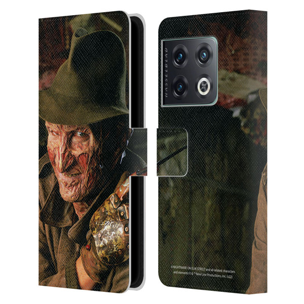 A Nightmare On Elm Street 4 The Dream Master Graphics Freddy Leather Book Wallet Case Cover For OnePlus 10 Pro