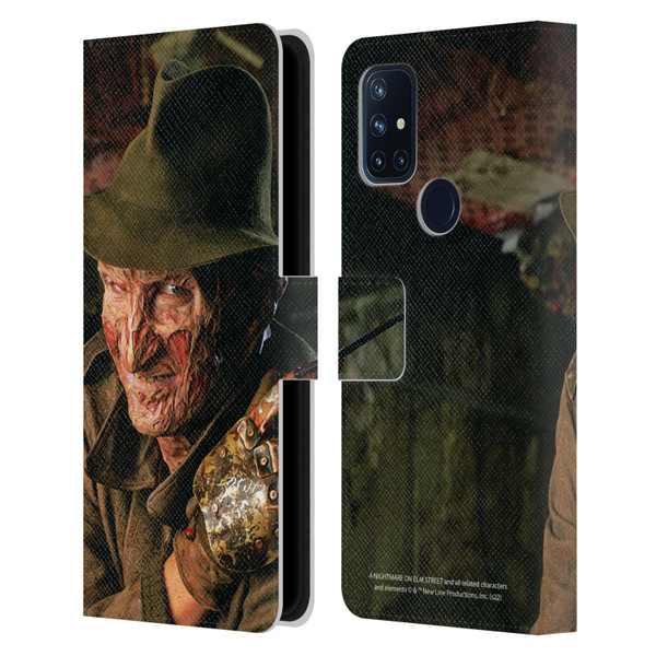 A Nightmare On Elm Street 4 The Dream Master Graphics Freddy Leather Book Wallet Case Cover For OnePlus Nord N10 5G