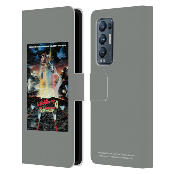 A Nightmare On Elm Street 4 The Dream Master Graphics Poster Leather Book Wallet Case Cover For OPPO Find X3 Neo / Reno5 Pro+ 5G