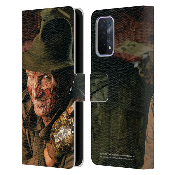 A Nightmare On Elm Street 4 The Dream Master Graphics Freddy Leather Book Wallet Case Cover For OPPO A54 5G