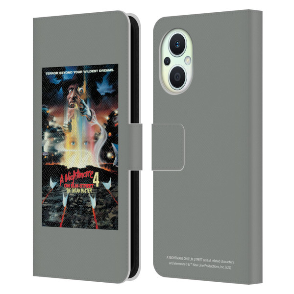 A Nightmare On Elm Street 4 The Dream Master Graphics Poster Leather Book Wallet Case Cover For OPPO Reno8 Lite