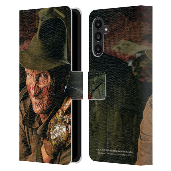 A Nightmare On Elm Street 4 The Dream Master Graphics Freddy Leather Book Wallet Case Cover For Samsung Galaxy A13 5G (2021)