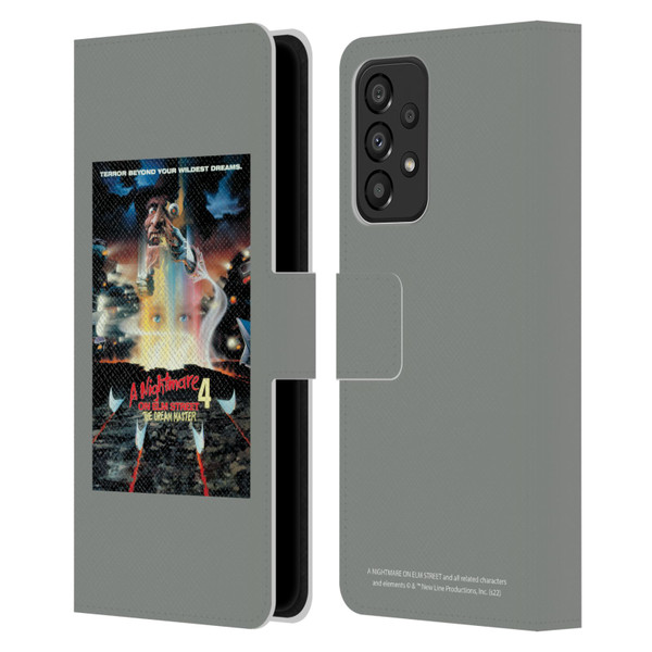 A Nightmare On Elm Street 4 The Dream Master Graphics Poster Leather Book Wallet Case Cover For Samsung Galaxy A33 5G (2022)