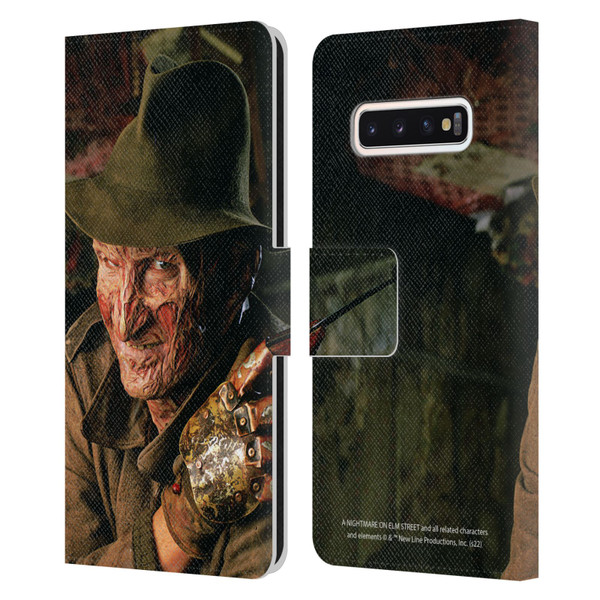 A Nightmare On Elm Street 4 The Dream Master Graphics Freddy Leather Book Wallet Case Cover For Samsung Galaxy S10