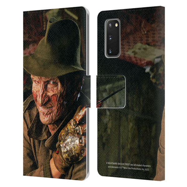A Nightmare On Elm Street 4 The Dream Master Graphics Freddy Leather Book Wallet Case Cover For Samsung Galaxy S20 / S20 5G