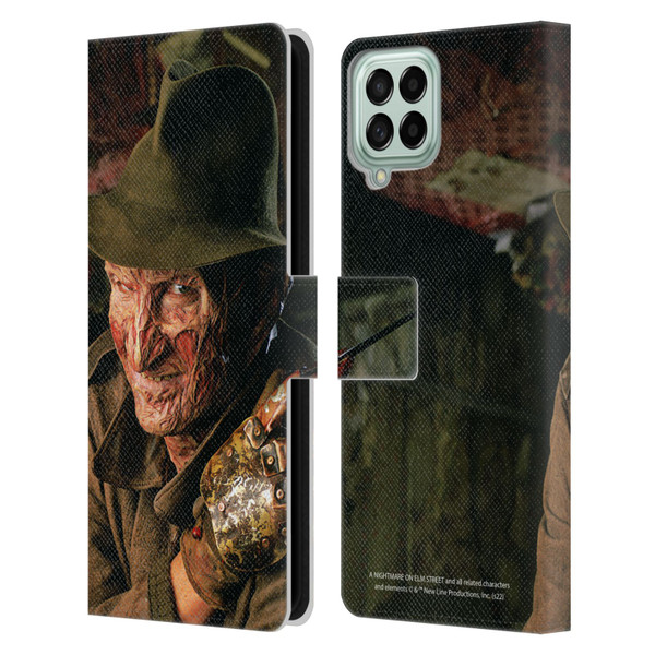 A Nightmare On Elm Street 4 The Dream Master Graphics Freddy Leather Book Wallet Case Cover For Samsung Galaxy M33 (2022)
