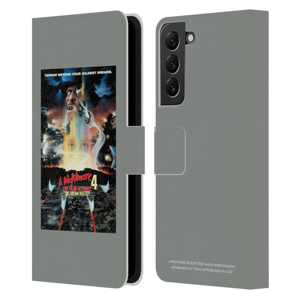 A Nightmare On Elm Street 4 The Dream Master Graphics Poster Leather Book Wallet Case Cover For Samsung Galaxy S22+ 5G