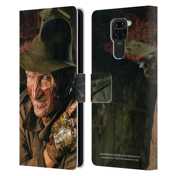A Nightmare On Elm Street 4 The Dream Master Graphics Freddy Leather Book Wallet Case Cover For Xiaomi Redmi Note 9 / Redmi 10X 4G