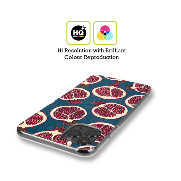 Katerina Kirilova Fruits & Foliage Patterns Pomegranate Slices Soft Gel Case for Apple iPhone XS Max