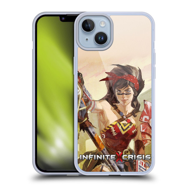 Infinite Crisis Characters Atomic Wonder Woman Soft Gel Case for Apple iPhone 14 Plus