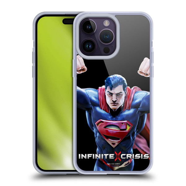 Infinite Crisis Characters Superman Soft Gel Case for Apple iPhone 14 Pro Max