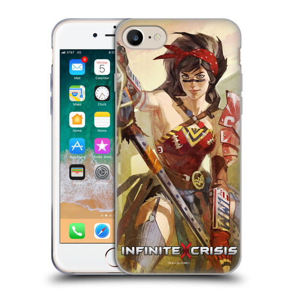 Infinite Crisis Characters Atomic Wonder Woman Soft Gel Case for Apple iPhone 7 / 8 / SE 2020 & 2022