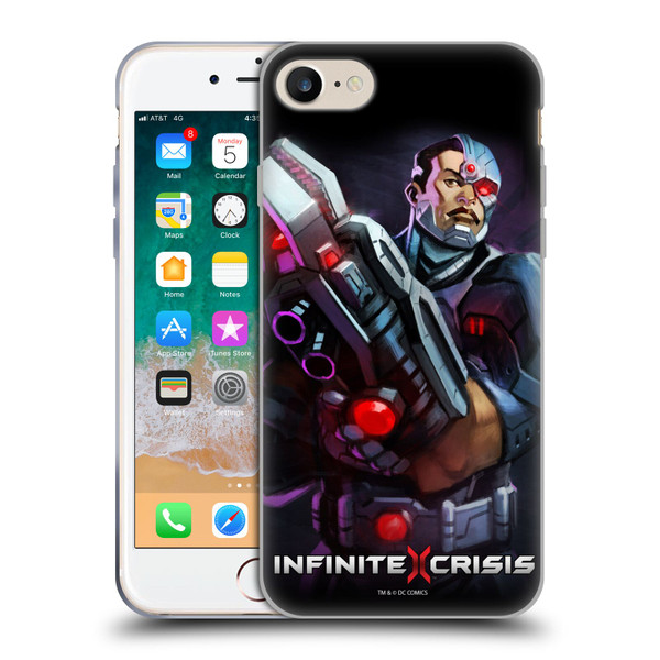 Infinite Crisis Characters Cyborg Soft Gel Case for Apple iPhone 7 / 8 / SE 2020 & 2022